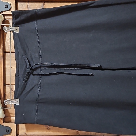 Neon Buddha Black Cotton Spandex Pull On Wide Leg Yoga Pants Size Medium - Picture 2 of 13